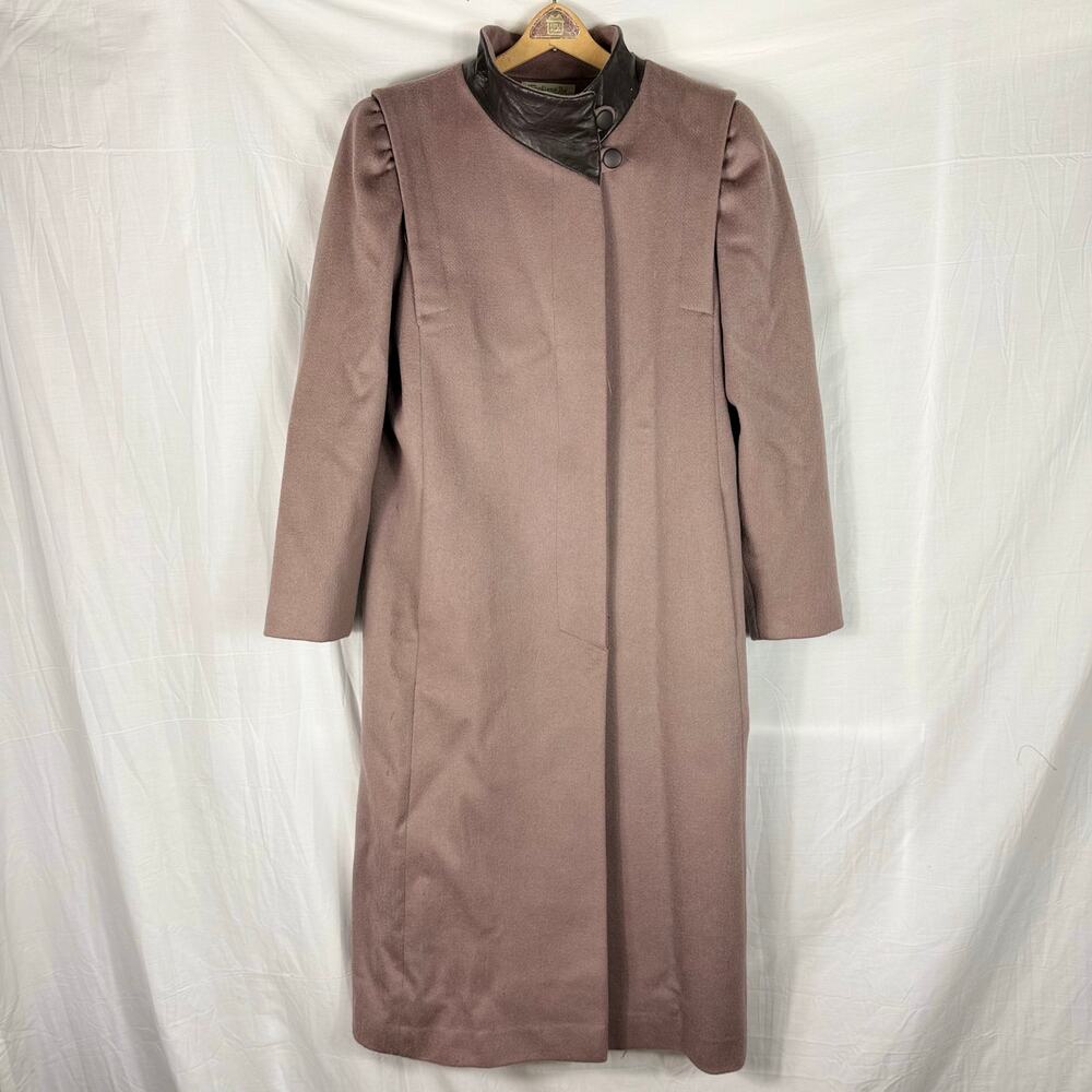 VTG Fashions By Jill Wool Trench Coat Worumbo Fabric Forstmann Union Made